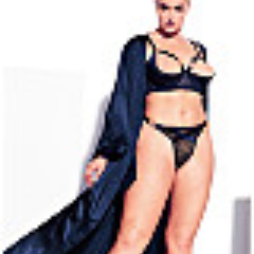 FOX & ROYAL Long Satin Robe - midnight